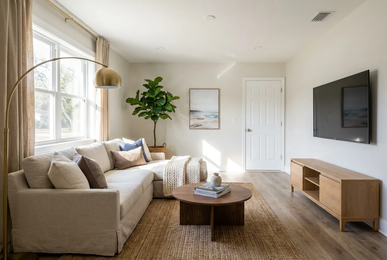 Living room — Marketplace to elevated — after