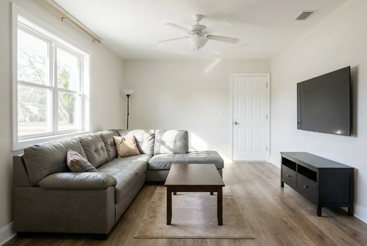 Living room — Marketplace to elevated — before
